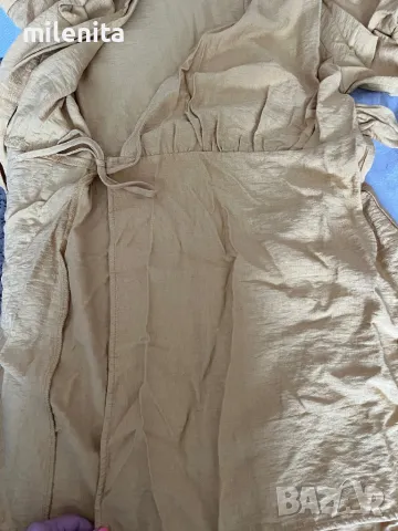 Красива рокля на HM в цвят горчица, снимка 7 - Рокли - 50411586