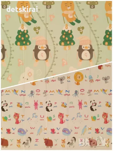 Сгъваемо килимче за игра 200/180 см - различни десени, снимка 3 - Други - 49843707