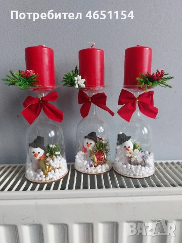 коледни свещници , снимка 3 - Коледни подаръци - 52577763