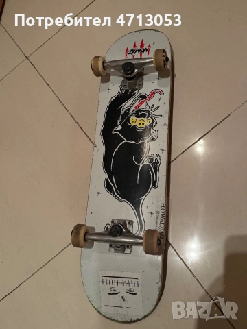 Nomad Skateboard Complete – Tiger Graphic – Много запазен, снимка 2 - Скейтборд, ховърборд, уейвборд - 53649008