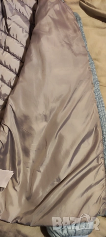 🧥 Дамско есен/ранна зима леко светлосиньо шушляково яке| 2XL–3XL, снимка 6 - Якета - 52472361