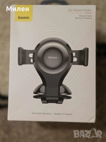 Стойка за телефон с вендуза Baseus, Универсална, Гравитационна