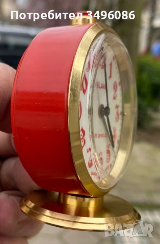 Стар съветски механичен будилник СЛАВА 11 камъка, снимка 18 - Колекции - 54058898