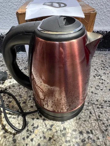 Електрическа Кана - Hagen HA-5525RED, 1.8 л, 2200 W, Неръждаема Стомана, Автоматично Изключване!, снимка 1