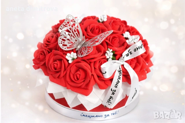 Луксозна кутия с сапунени рози , снимка 7 - Подаръци за жени - 53513076