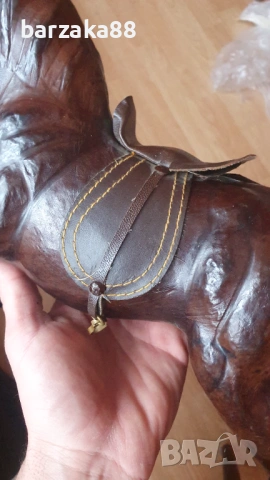 Стар кожен Кон Фигура, снимка 6 - Декорация за дома - 53375851