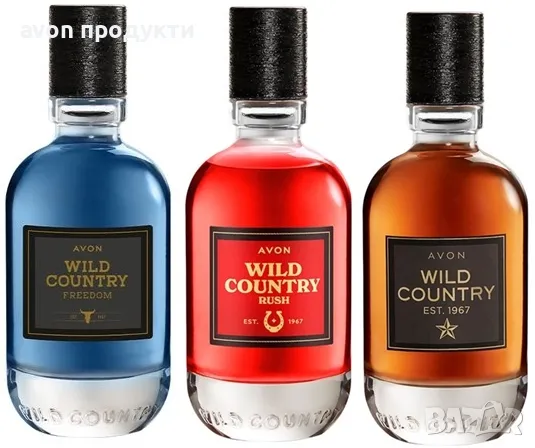 Wild Country, Wild Country Rush, Wild Country Freedom, снимка 1 - Мъжки парфюми - 48422002