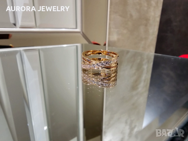 CARTIER Etincelle de Cartier Rose Gold Diamonds Дамски Пръстен, снимка 6 - Пръстени - 52833286