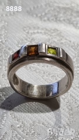 Сребърен пръстен 6,66 грама , снимка 1 - Пръстени - 45306599