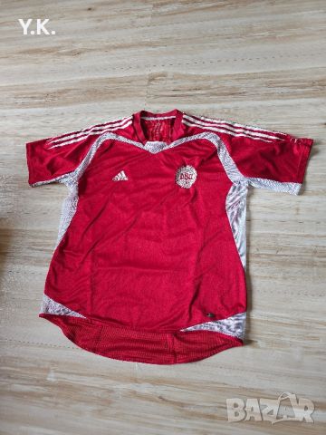 Оригинална мъжка тениска Adidas Climacool x Denmark National Football Team / Season 04 (Home), снимка 2 - Тениски - 46806298