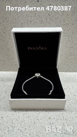 Сребърна гривна Pandora Infinity Heart 