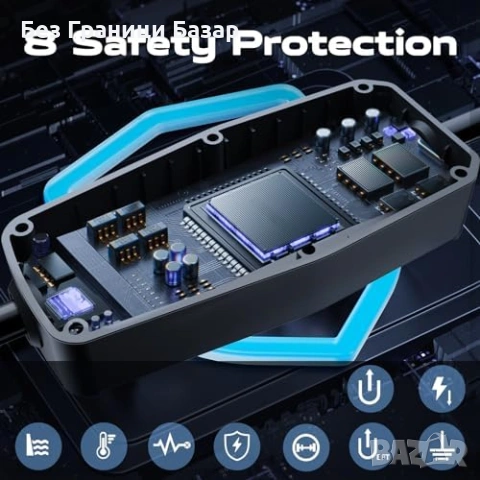 Ново Преносимо зарядно за електромобил Type 2 3kW 6/10/13A 5m EV Charger, снимка 4 - Друга електроника - 53695735