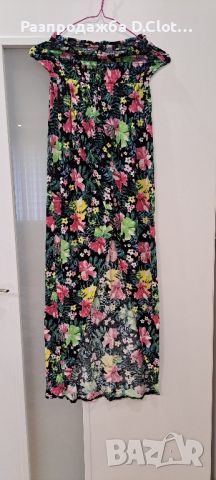 Дълга флорална рокля S/M , снимка 10 - Рокли - 30020911