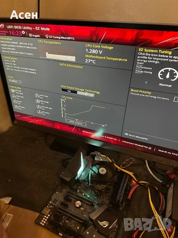 Дънна платка ASUS ROG STRIX Z270F GAMING 1151 и процесор I7600к и рам 16 gb, снимка 2 - Видеокарти - 49422875