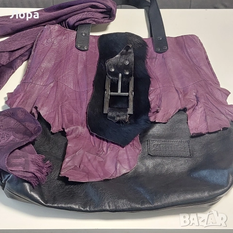 Дамска чанта Amulet естествена кожа 