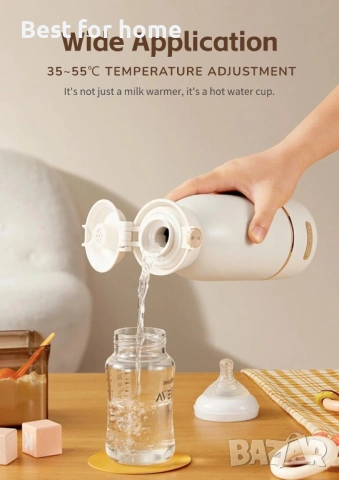 Преносим нагревател за шишета за пътуване, 500 мл голям капацитет за бебешко мляко, снимка 9 - Комплекти за бебе - 54069704