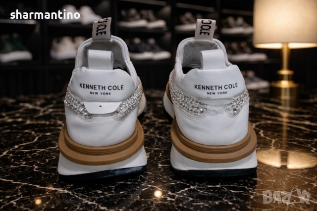 Kenneth Cole N 38 кожени сникърси, снимка 3 - Маратонки - 54076316