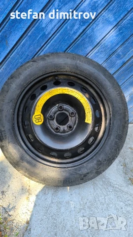 джанта-патерица за Фиат Ланча Алфа Ромео 4Jx15"/5x98/ет35/58,1мм-гума 125/80/15, снимка 3 - Гуми и джанти - 50776540