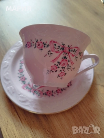 Немски комплект чаши за кафе/чай Scherzer Bavaria, снимка 11 - Сервизи - 53694661