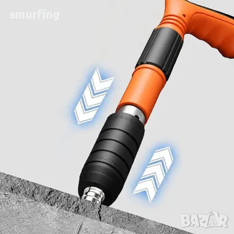 Мини ръчен пистолет за пирони с подарък 50 броя пирони IRON512, снимка 6 - Други инструменти - 49766791