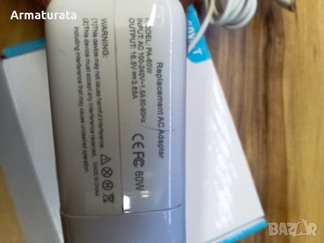 Захранване тип Apple MAGSAFE 1 Т60W , снимка 3 - Лаптоп аксесоари - 53904372