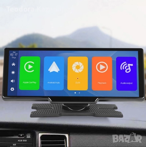 Мултимедия CarPlay Android/iOS Auto H105V 10.26" – безжичен смарт екран с Android Auto, Bluetooth, снимка 2 - Други - 52672573