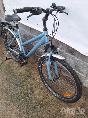 Велосипед CROSSWAVE 26",алуминиева рамка,преден амортисьор,скорост 3×8,монтаж SHIMANO ACERA,фар, снимка 3 - Велосипеди - 53600218