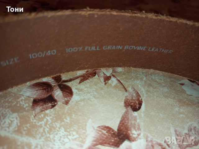 LEVI'S Оригинал Нов Мъжки Колан Изцяло от Естествена Кожа с Етикет 120см., снимка 5 - Колани - 52777338