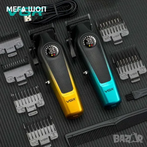Професионална машинка за подстригване VGR V-196 – Прецизност, удобство и стил в едно устройство, снимка 3 - Машинки за подстригване - 50389743