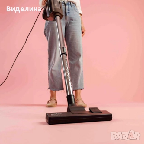 Прахосмукачка Solac Turbobat 600 – 600W, 12.000 Pa, циклонна технология, 0.8L, снимка 3 - Прахосмукачки - 52939216