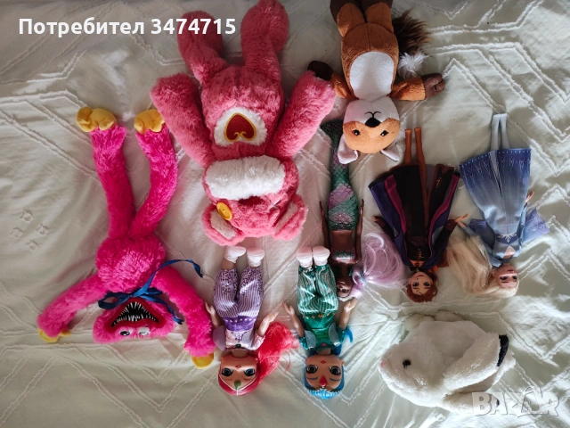 Оригинални кукли барби,зайче на батерии и други по 5 евро