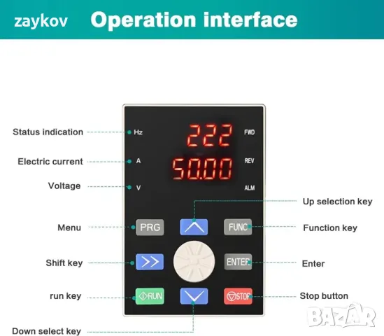 DEWIN 3-фазен моторен инвертор, 5.5KW 3-фазен вход 380V 3-фазен изход 380V VFD, снимка 5 - Друга електроника - 49243960