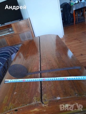 Стара решетъчна лъжица,бъркалка #6, снимка 2 - Други ценни предмети - 52753345