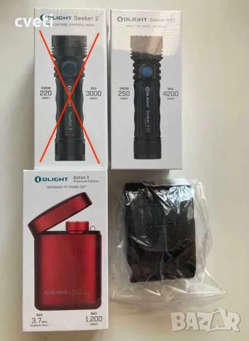 Olight Baton3 Premium Edition - червен, нов