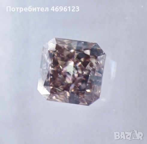 Инвестиционен Диамант  0,51 ct Розов  /Със Сертификат/Запечатан, снимка 3 - Други - 54004699