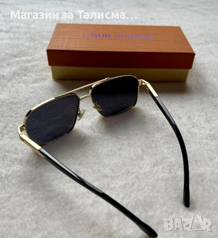 Слънчеви очила Louis Vuitton – метална рамка, с кутия и аксесоари, снимка 6 - Слънчеви и диоптрични очила - 53570442