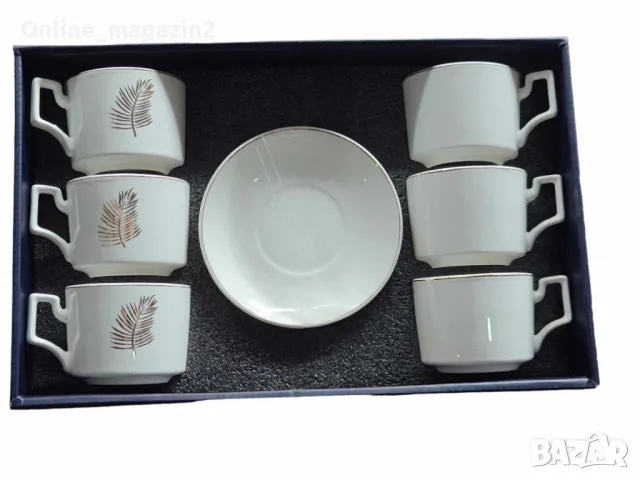 Луксозен олекотен  порцеланов комплект от 12 части, снимка 1