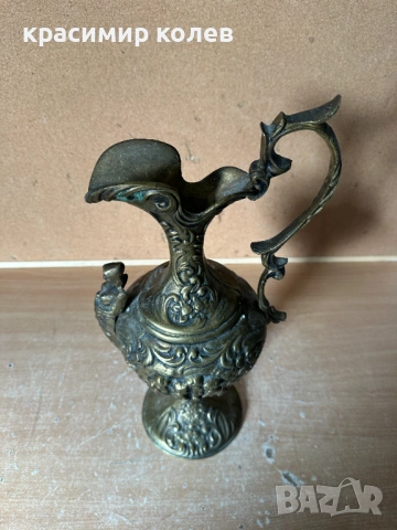декоративна бронзова кана в стил "Необарок", снимка 4 - Антикварни и старинни предмети - 53408492