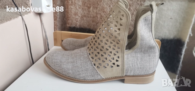 Боти Heine 40.5н.Естествен велур , снимка 14 - Дамски боти - 51983492