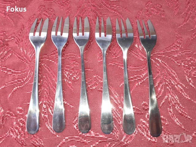 Луксозни прибори вилички Edelstahl Rostfrei - 6 бр. нови, снимка 3 - Антикварни и старинни предмети - 53738270