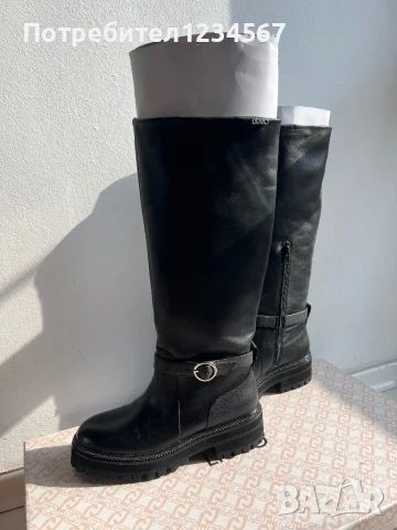 Дамски НОВИ ботуши от естествена кожа Liu Jo 36 н, снимка 6 - Дамски боти - 50965607