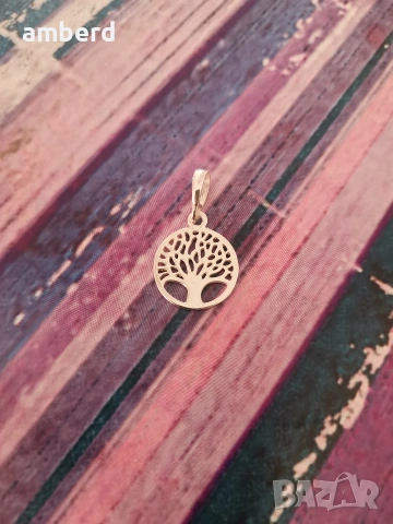 Сребърен медальон "Дървото на живота" , снимка 2 - Колиета, медальони, синджири - 53869326
