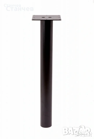 Крак за бар- плот черен мат 1100 - 1130 ф 100 мм алуминий до 250 кг