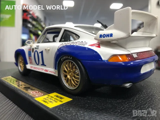 Mетална колекционерска количка DIE CAST PORSCHE 911 GT2 1:18 NEW, снимка 3 - Колекции - 47110932