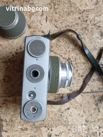 Автентичен Carl Zeiss Jena – Фотоапарат WERRA (Olive Green) , снимка 3 - Антикварни и старинни предмети - 54066642