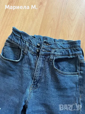 Дънки, висока талия с ластик, 32/34, като нови, снимка 3 - Дънки - 49869326