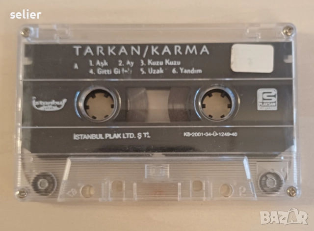 Tarkan ‎– Karma Оригинална касетка Издание 🇹🇷 Turkey 2001г Състояние:отлично Цена:20лв, снимка 2 - Аудио касети - 52750375