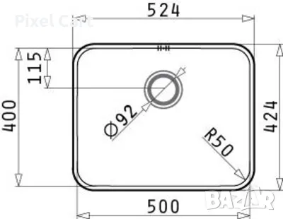 Кухненска мивка за вграждане RELIA 0022, снимка 3 - Мивки - 47388114