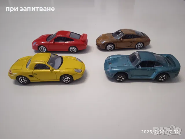 Метални Porsche, 1/ 58- 1/61, 4 бр. обща цена, снимка 3 - Колекции - 48919484