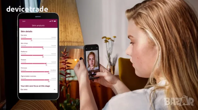 Фотоепилатор за обезкосмяване със SenseIQ Philips BRI976/00, 450000 IPL, снимка 4 - Епилатори - 49768390